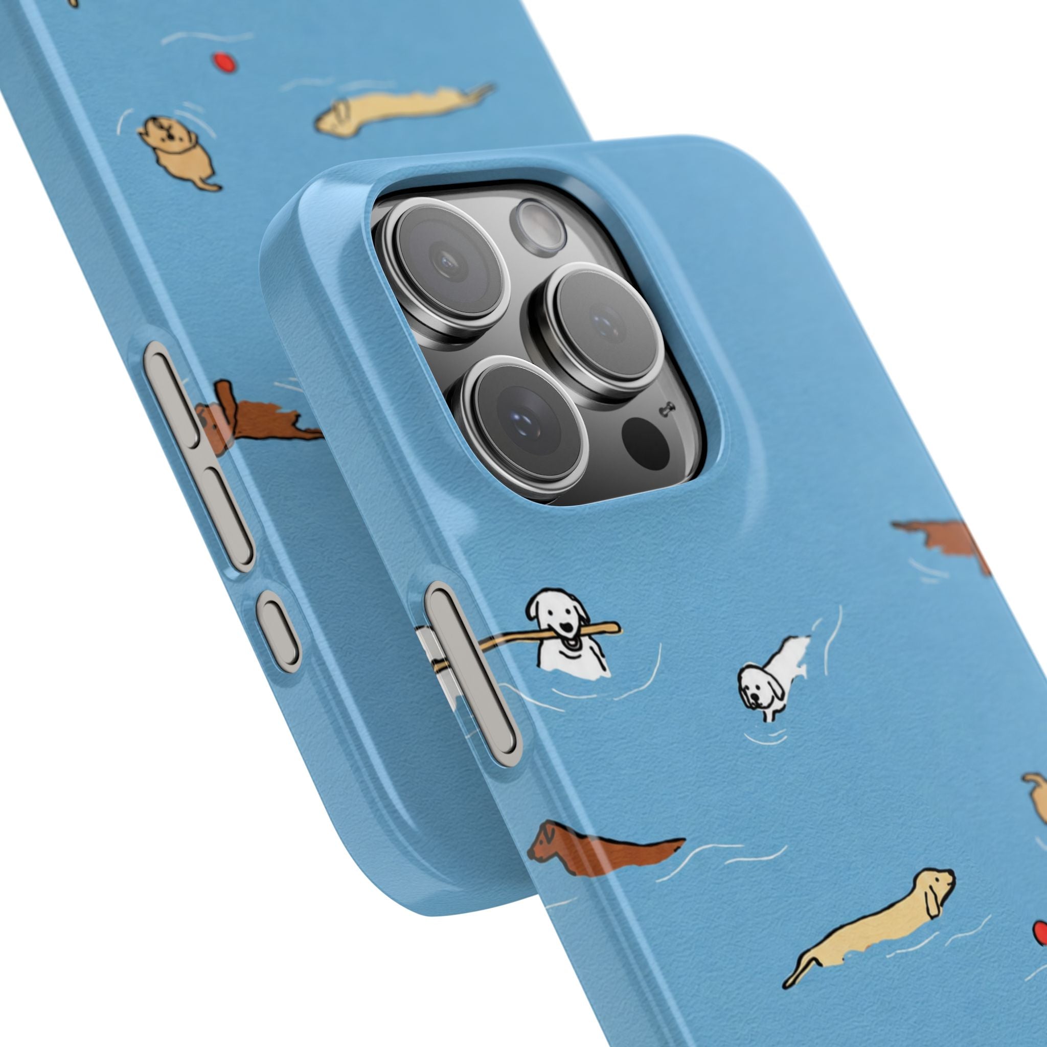 Swimming Dogs Phone Case