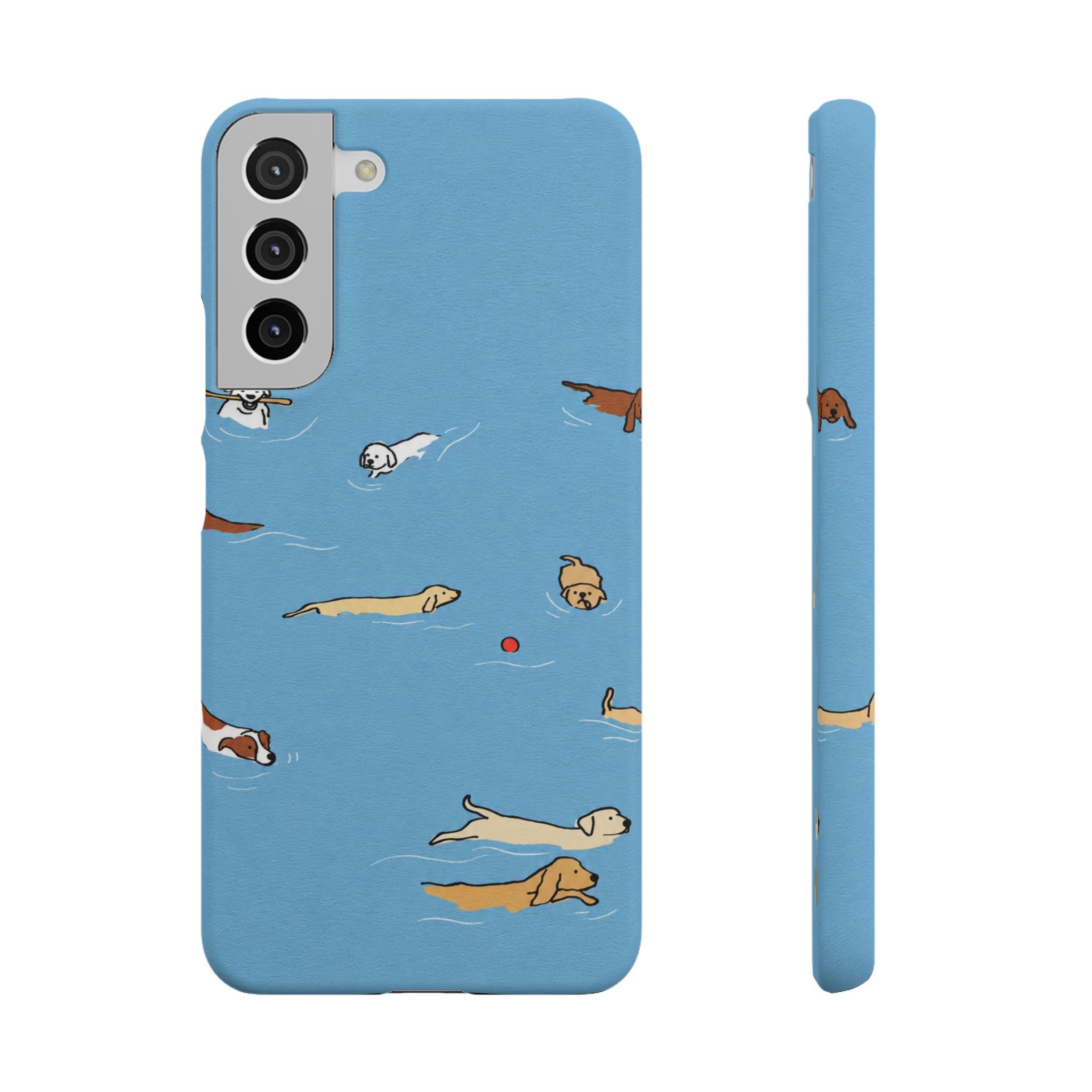 Swimming Dogs Phone Case