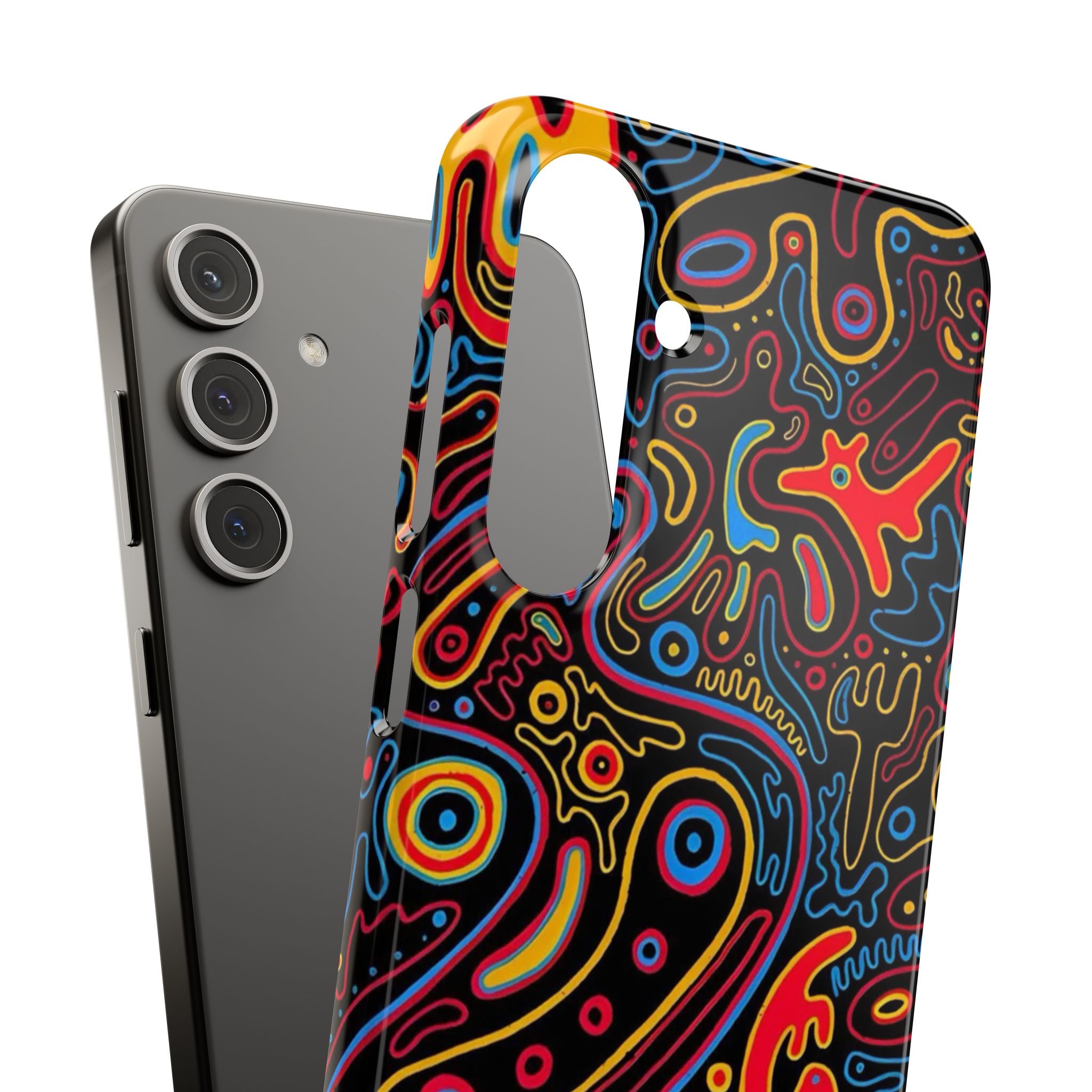 Neon Maze Phone Case