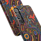 Neon Maze Phone Case