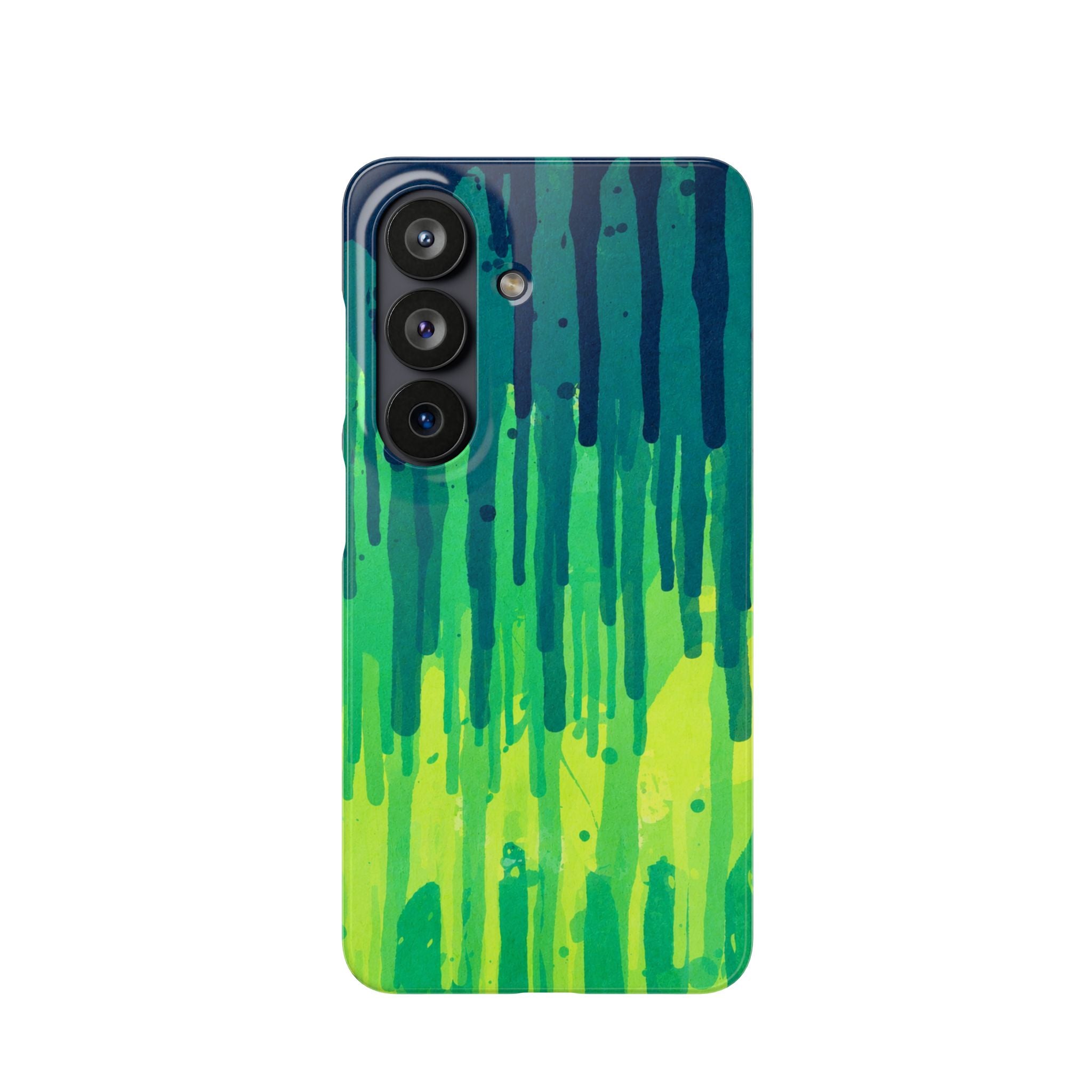 Liquid Emerald – Abstract Drip Phone Case