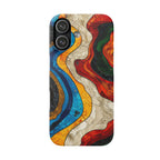 Abstract Topographic Waves Phone Case