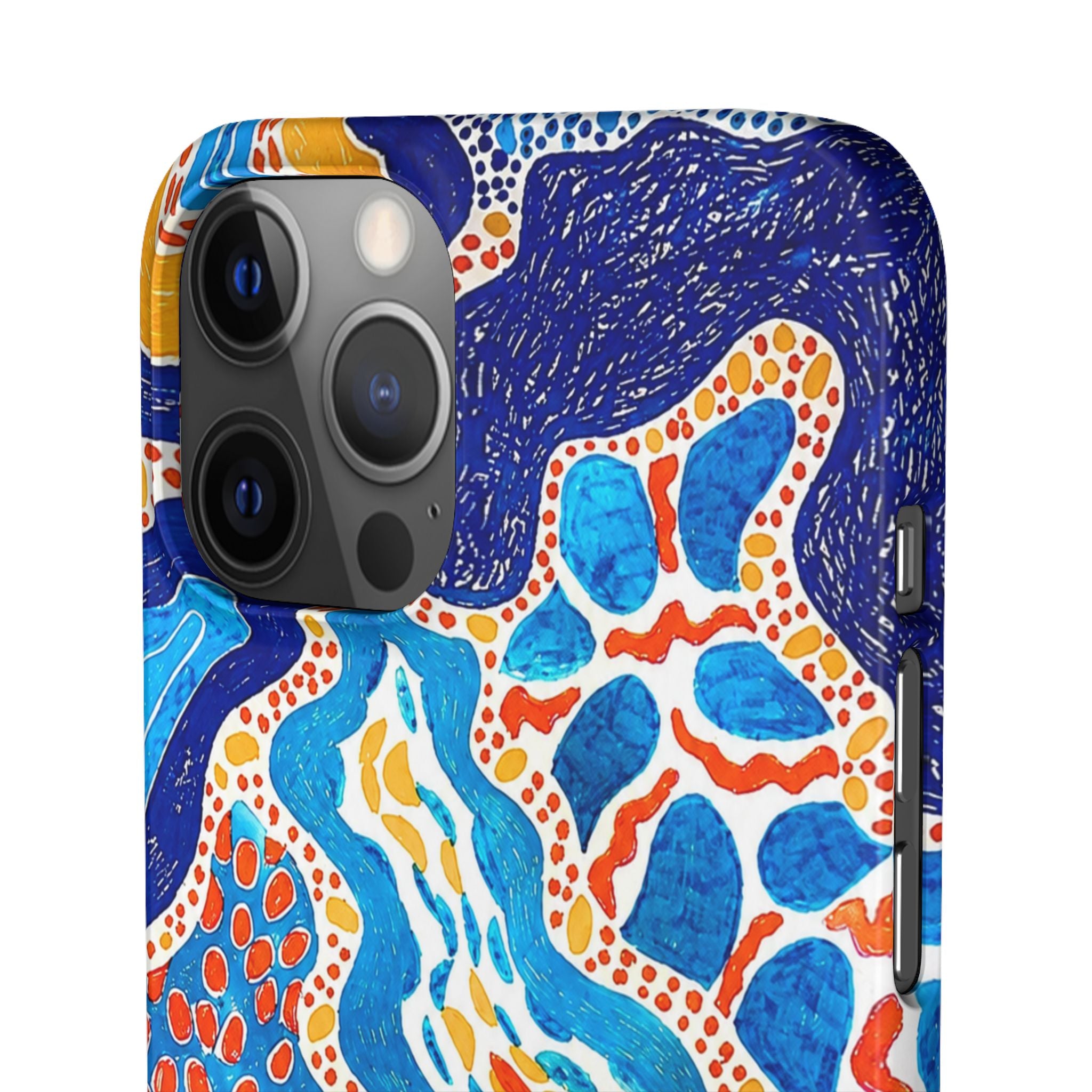 Abstract Blue Pattern Phone Case