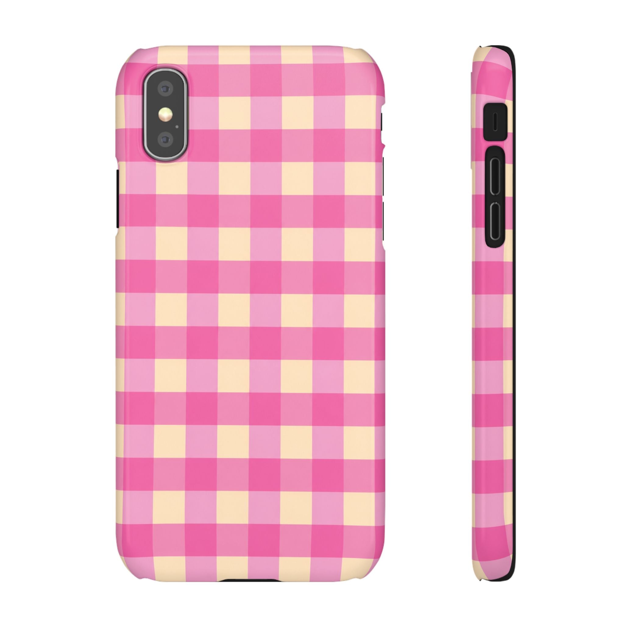 Pink Gingham Phone Case