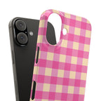 Pink Gingham Phone Case