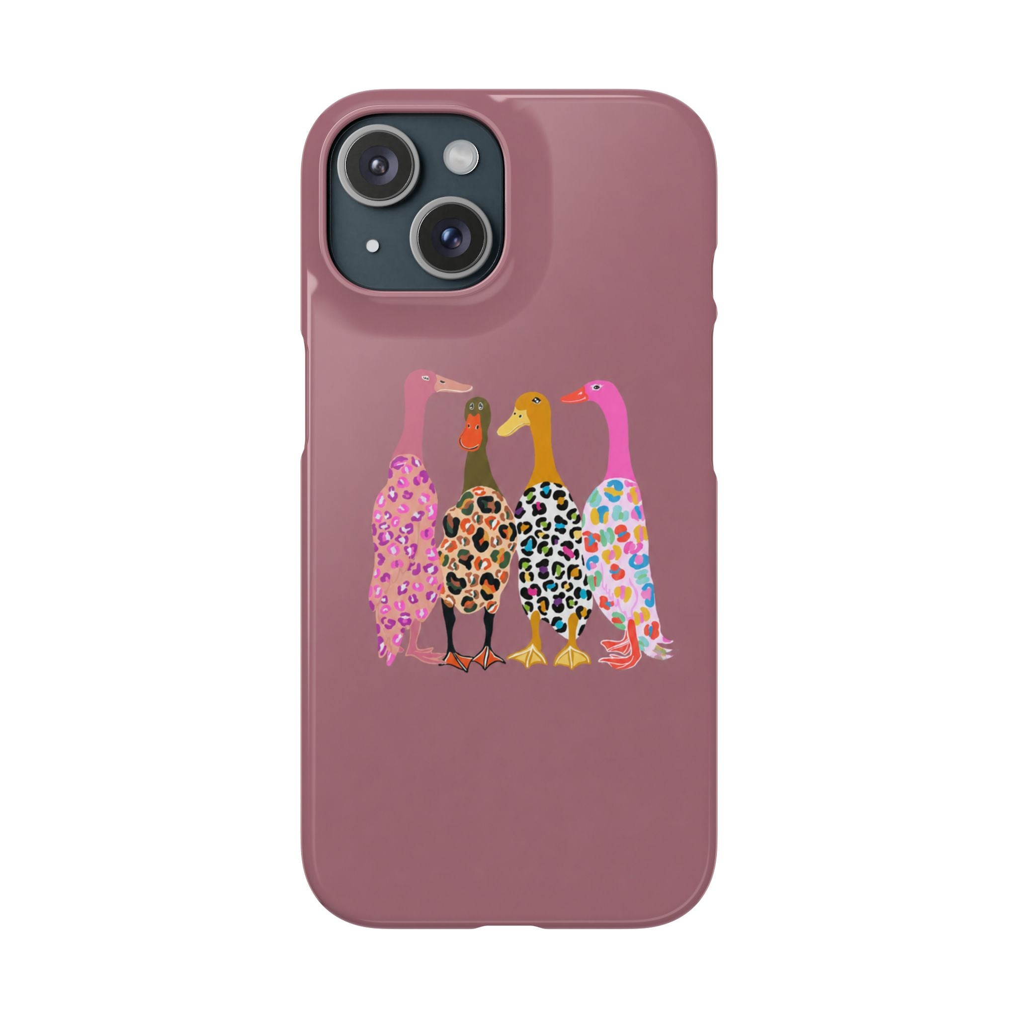 Colorful Leopard Ducks Phone Case
