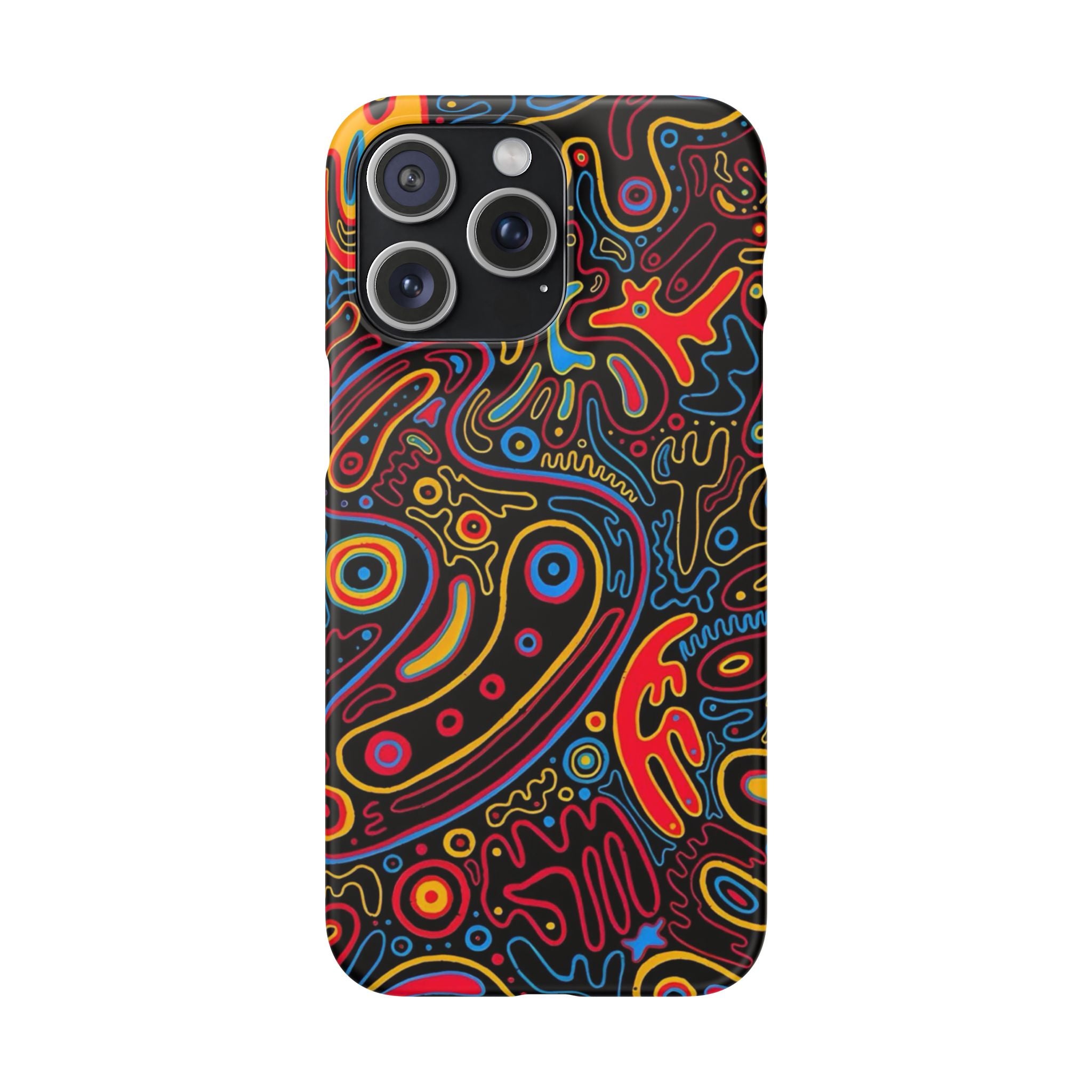 Neon Maze Phone Case
