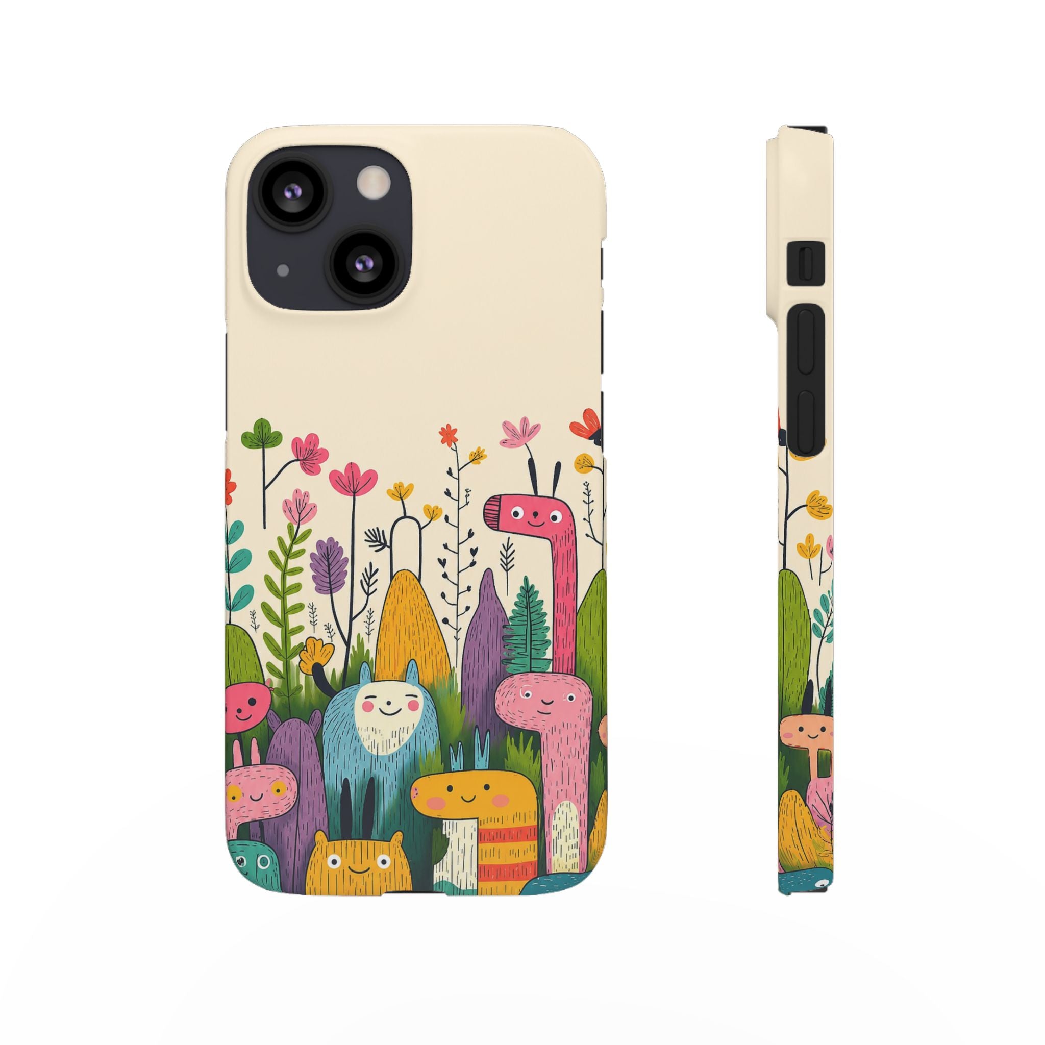 Cute Monster Garden Phone Case