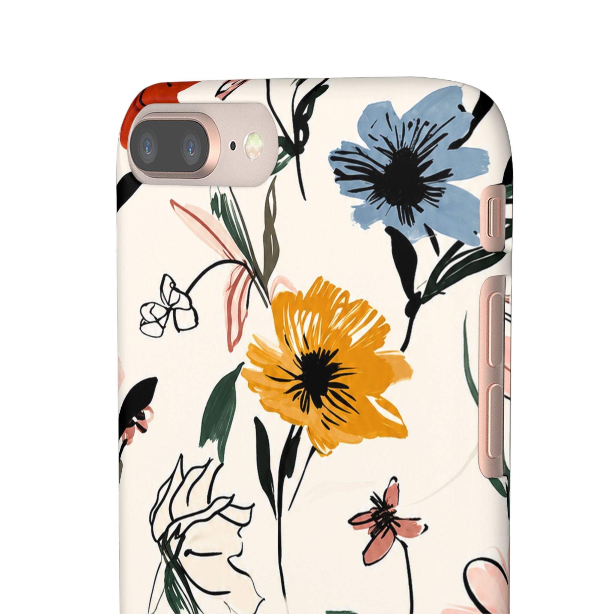 Wildflower Sketch Phone Case