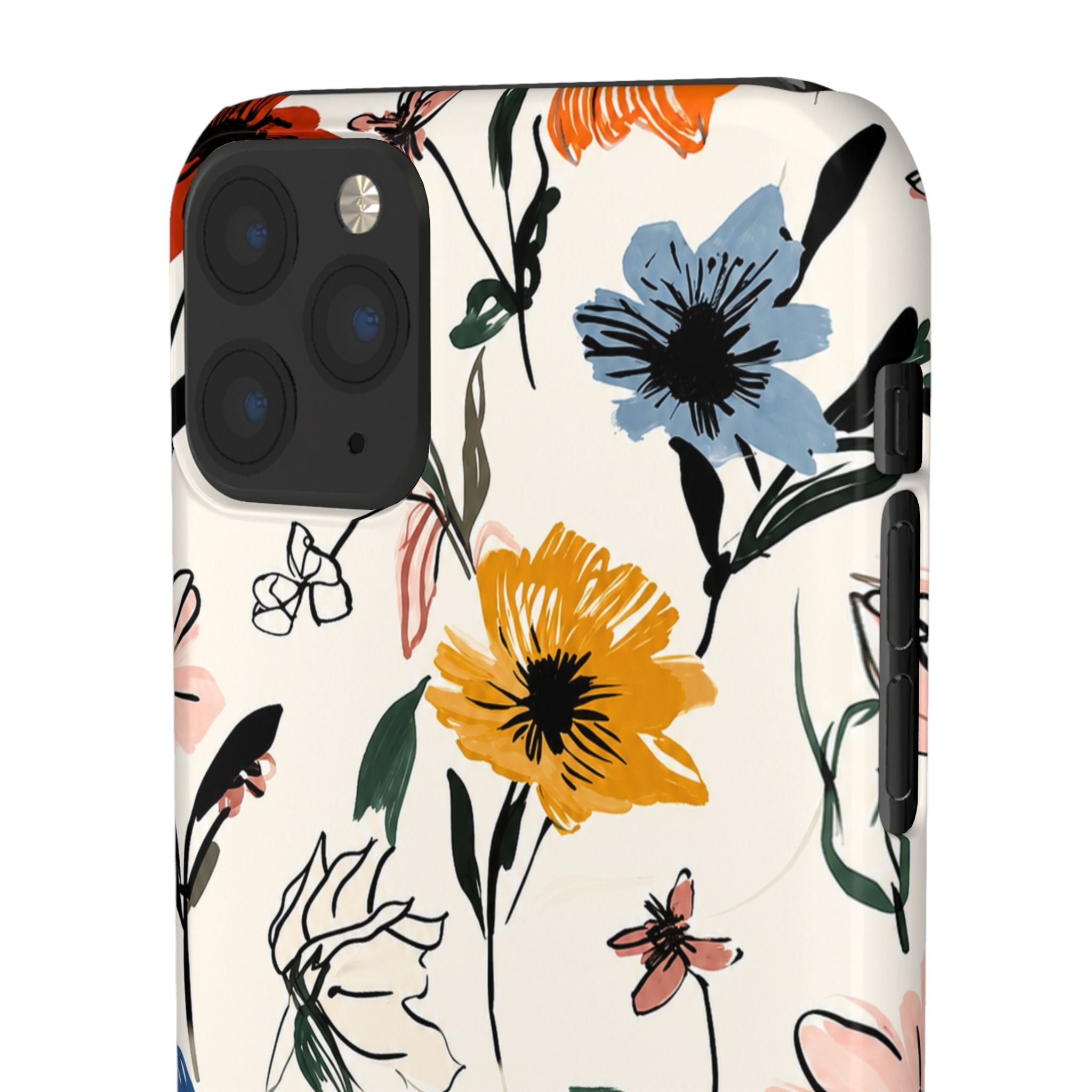 Wildflower Sketch Phone Case