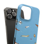 Swimming Dogs Phone Case