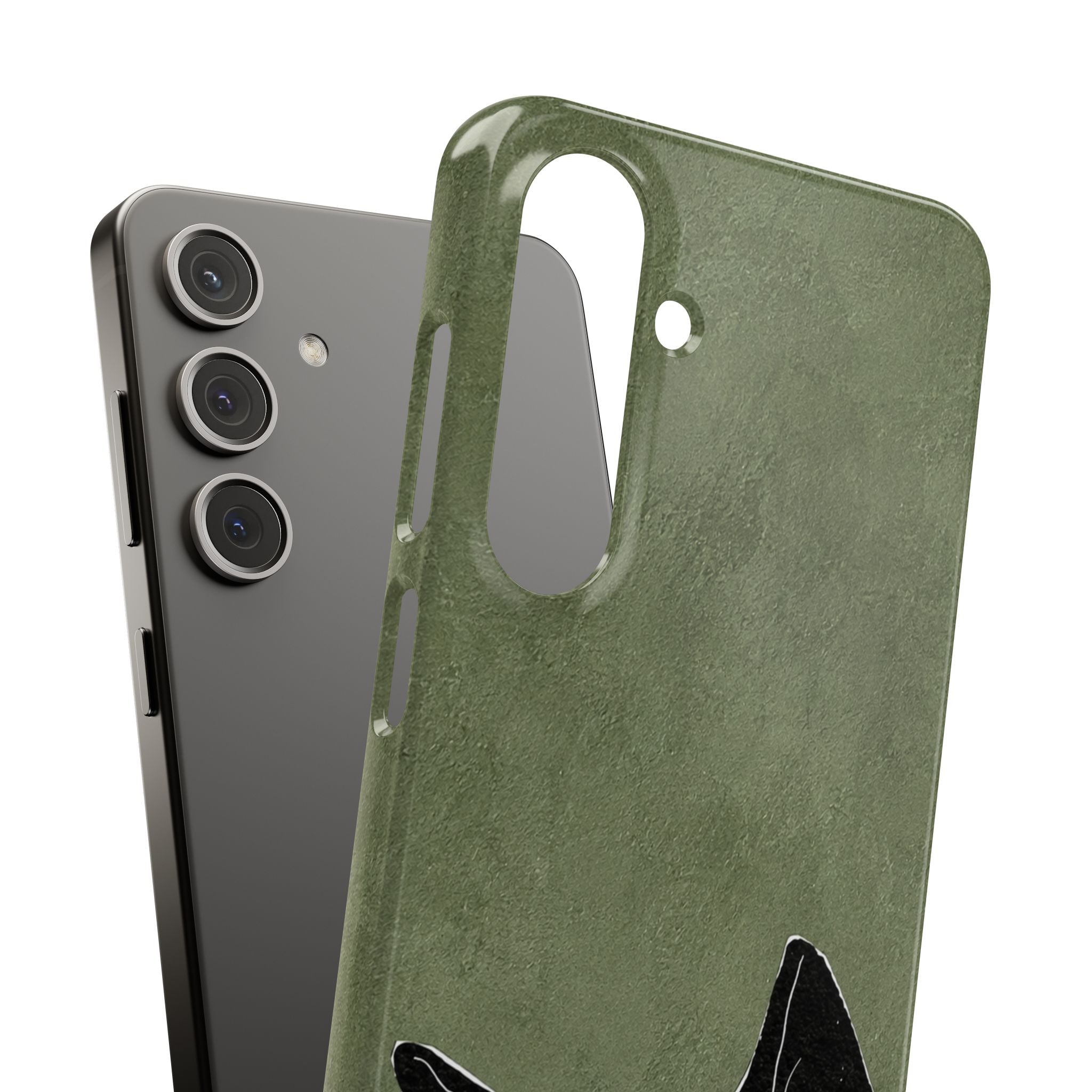 Grumpy Black Cat Phone Case