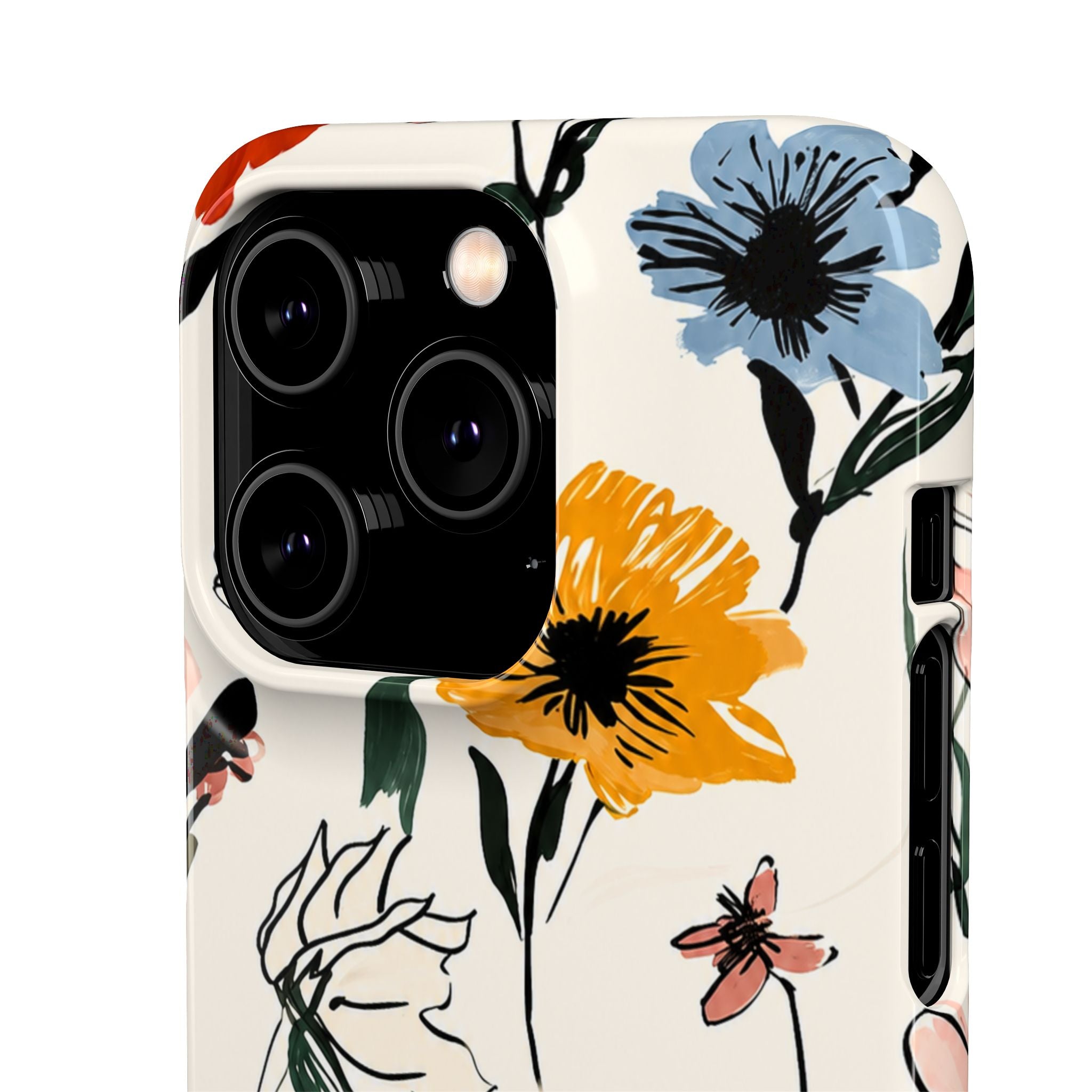 Wildflower Sketch Phone Case