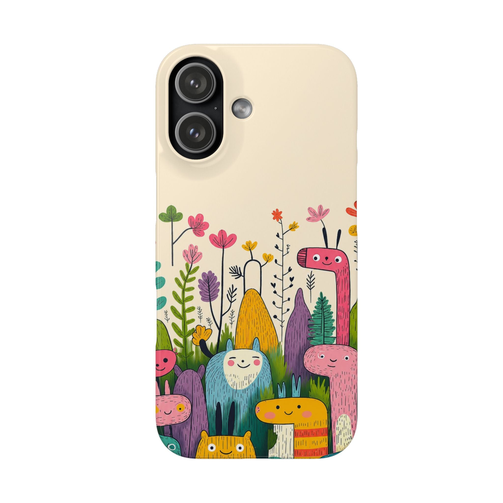 Cute Monster Garden Phone Case