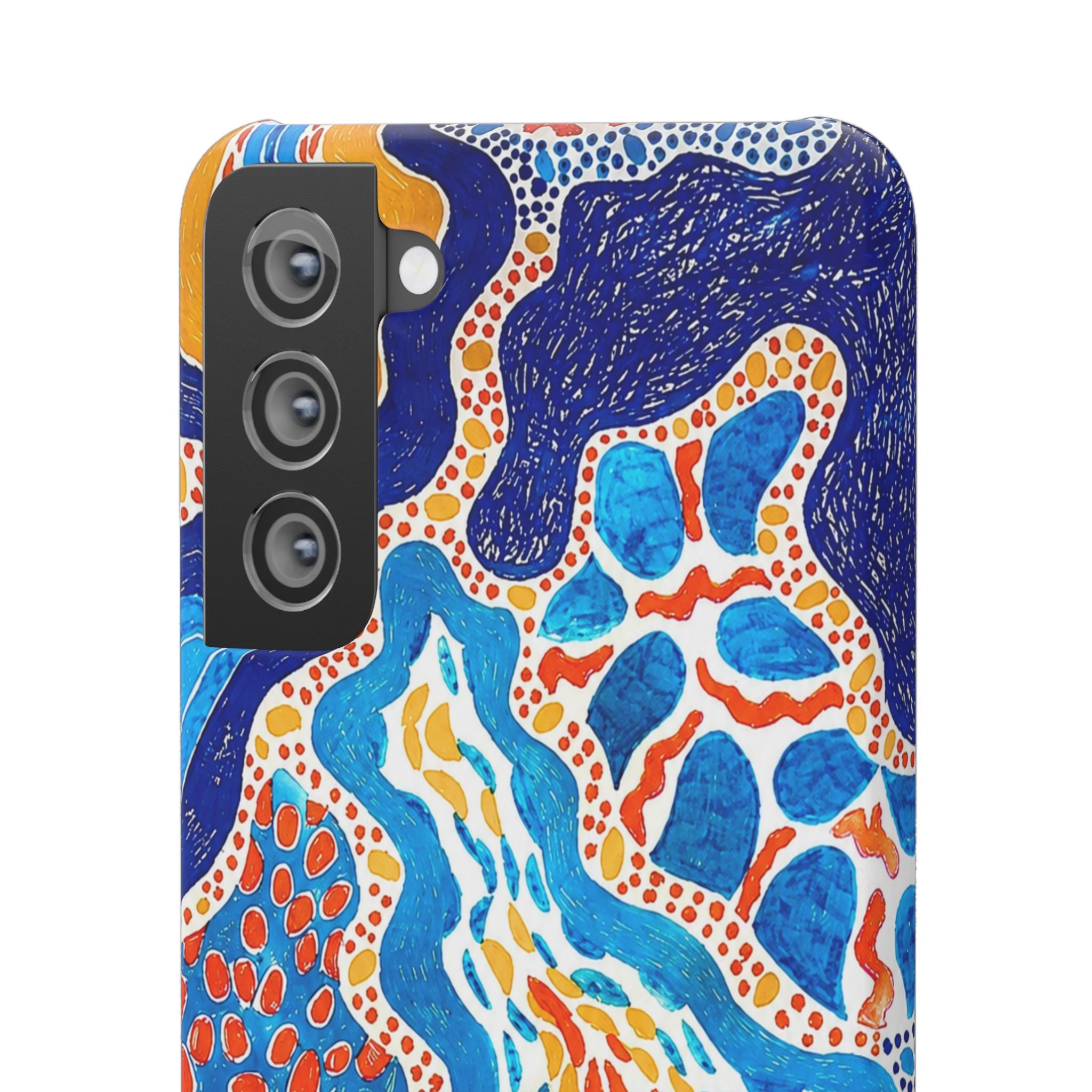 Abstract Blue Pattern Phone Case