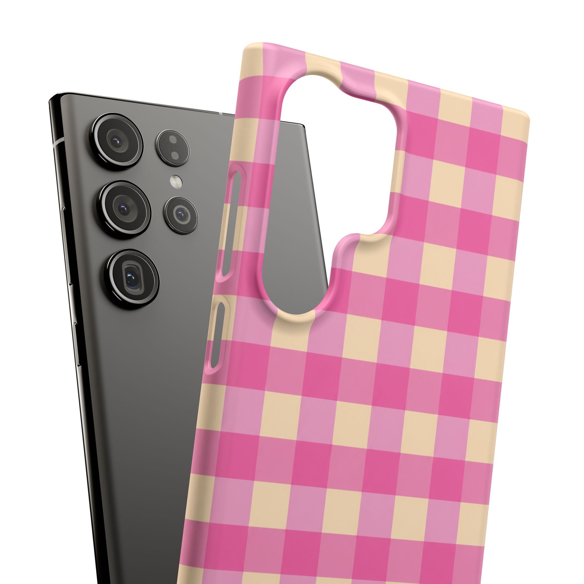 Pink Gingham Phone Case