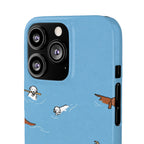 Swimming Dogs Phone Case