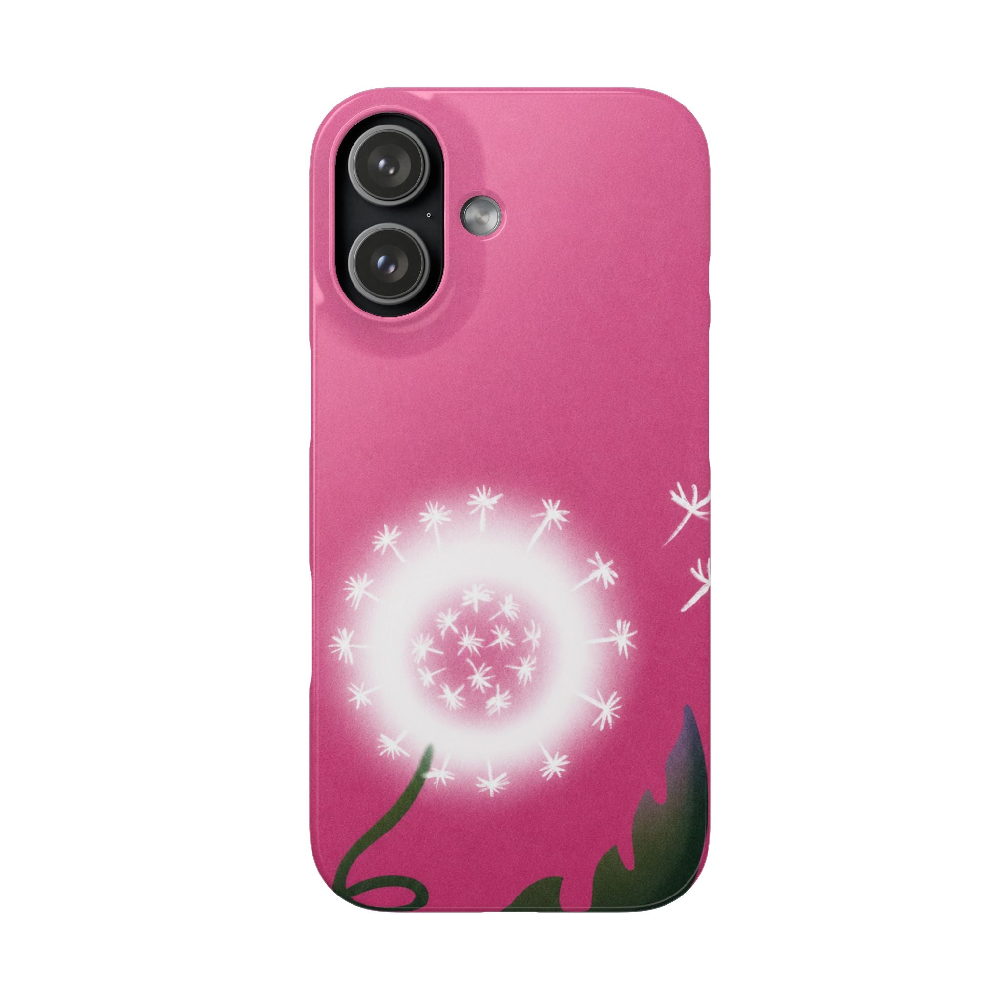 Pink Dandelion Phone Case
