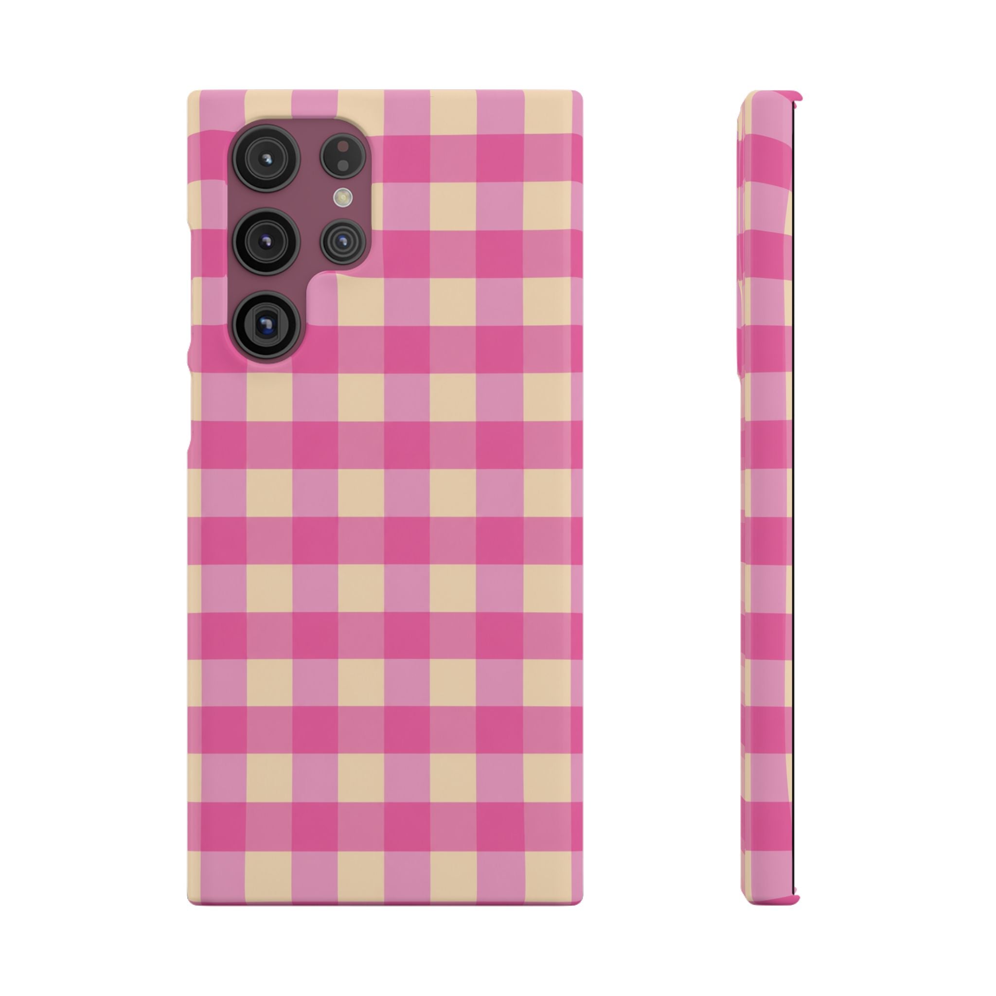 Pink Gingham Phone Case