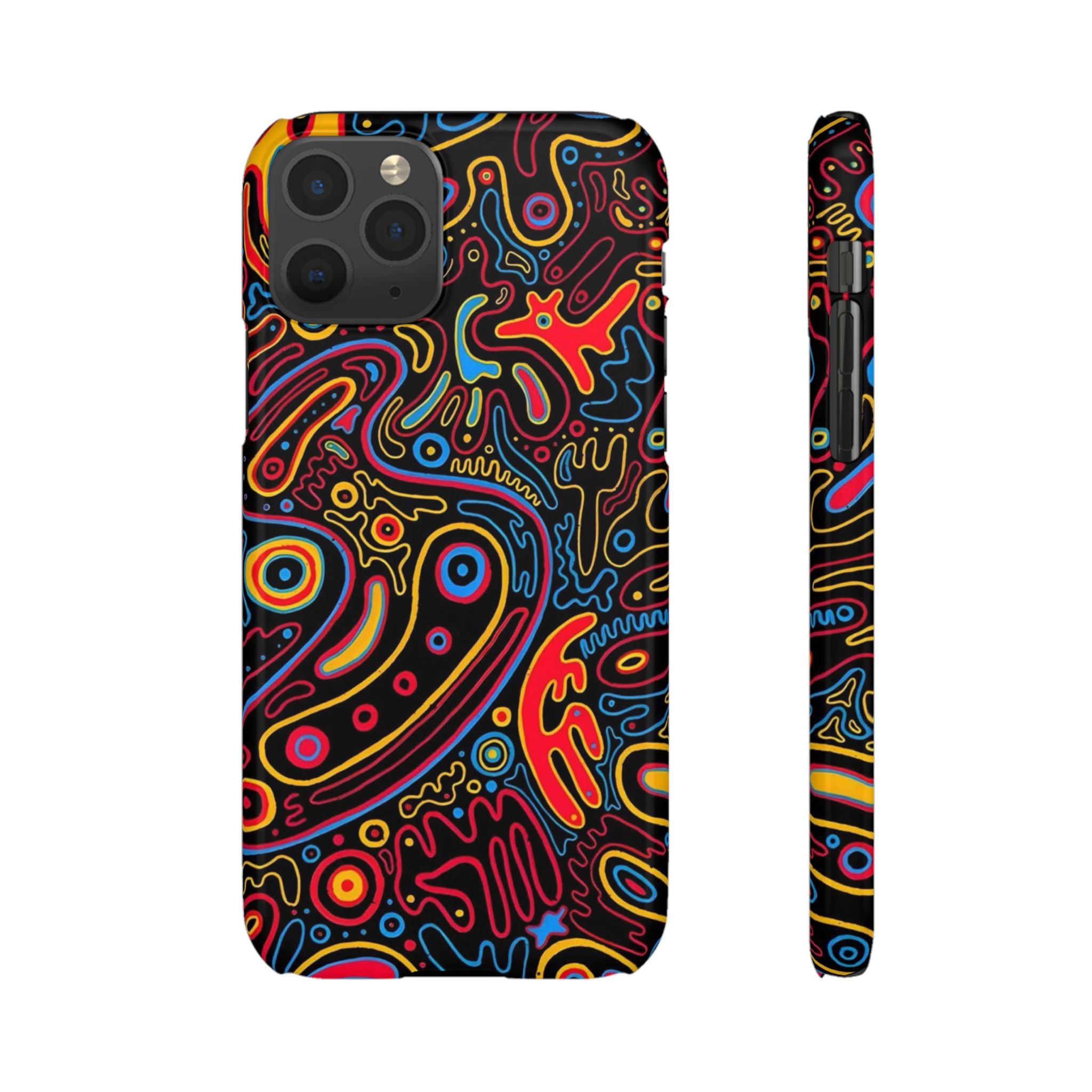 Neon Maze Phone Case