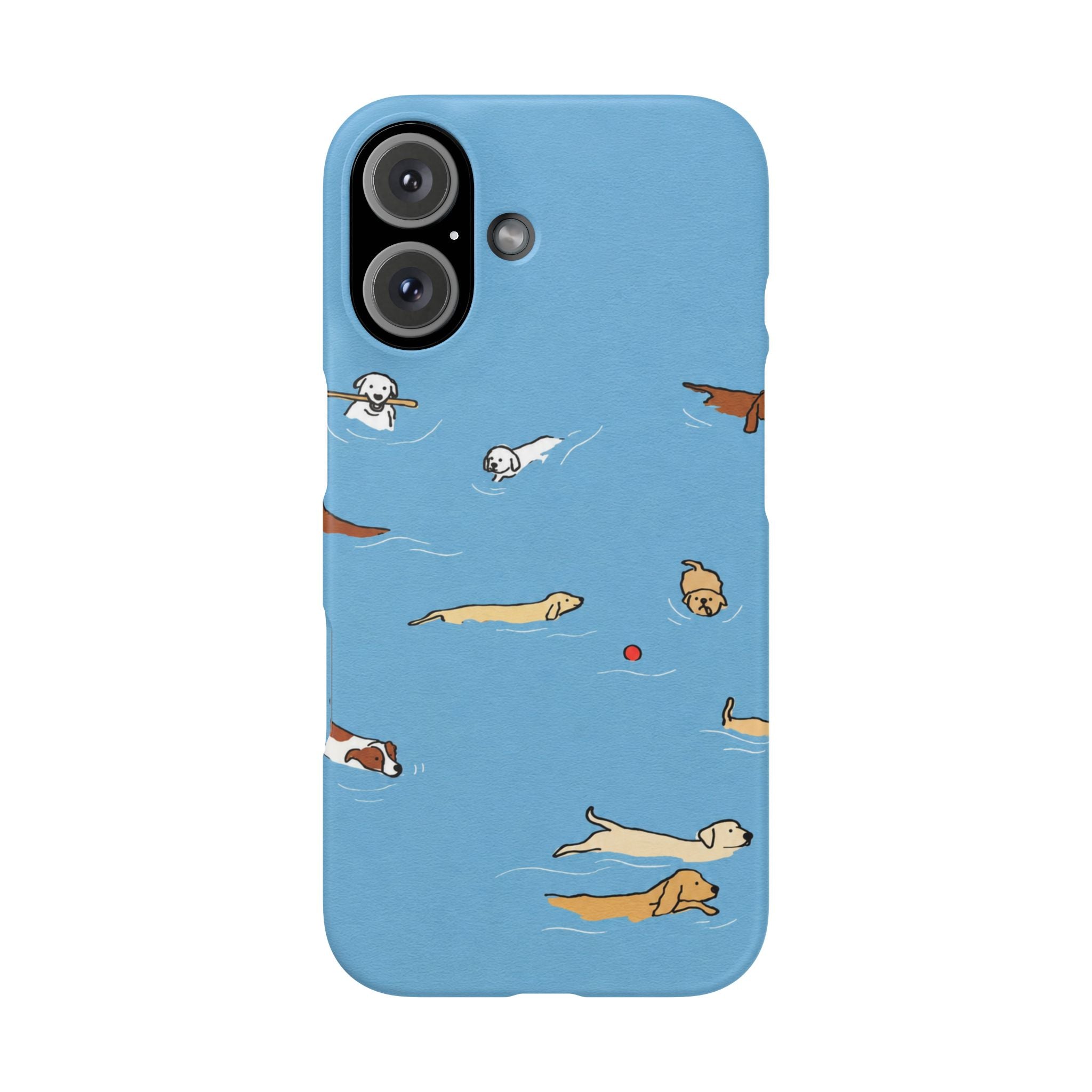 Swimming Dogs Phone Case