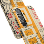 Retro Cassette Floral Phone Case