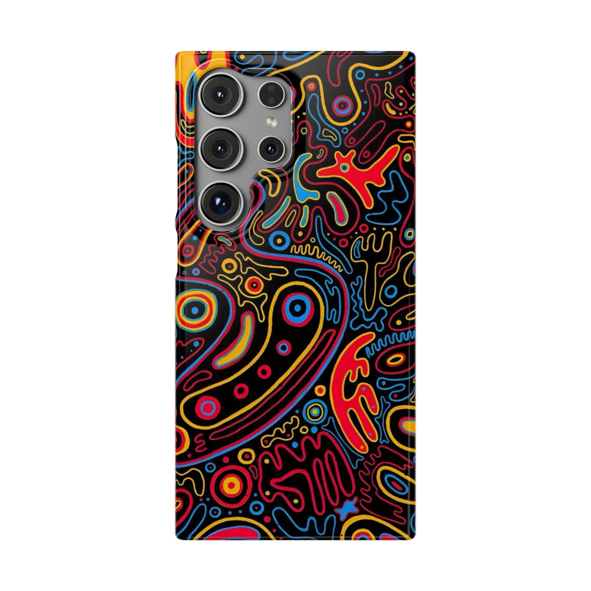 Neon Maze Phone Case