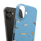 Swimming Dogs Phone Case