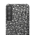 Black and White Skull Pattern Phone Case