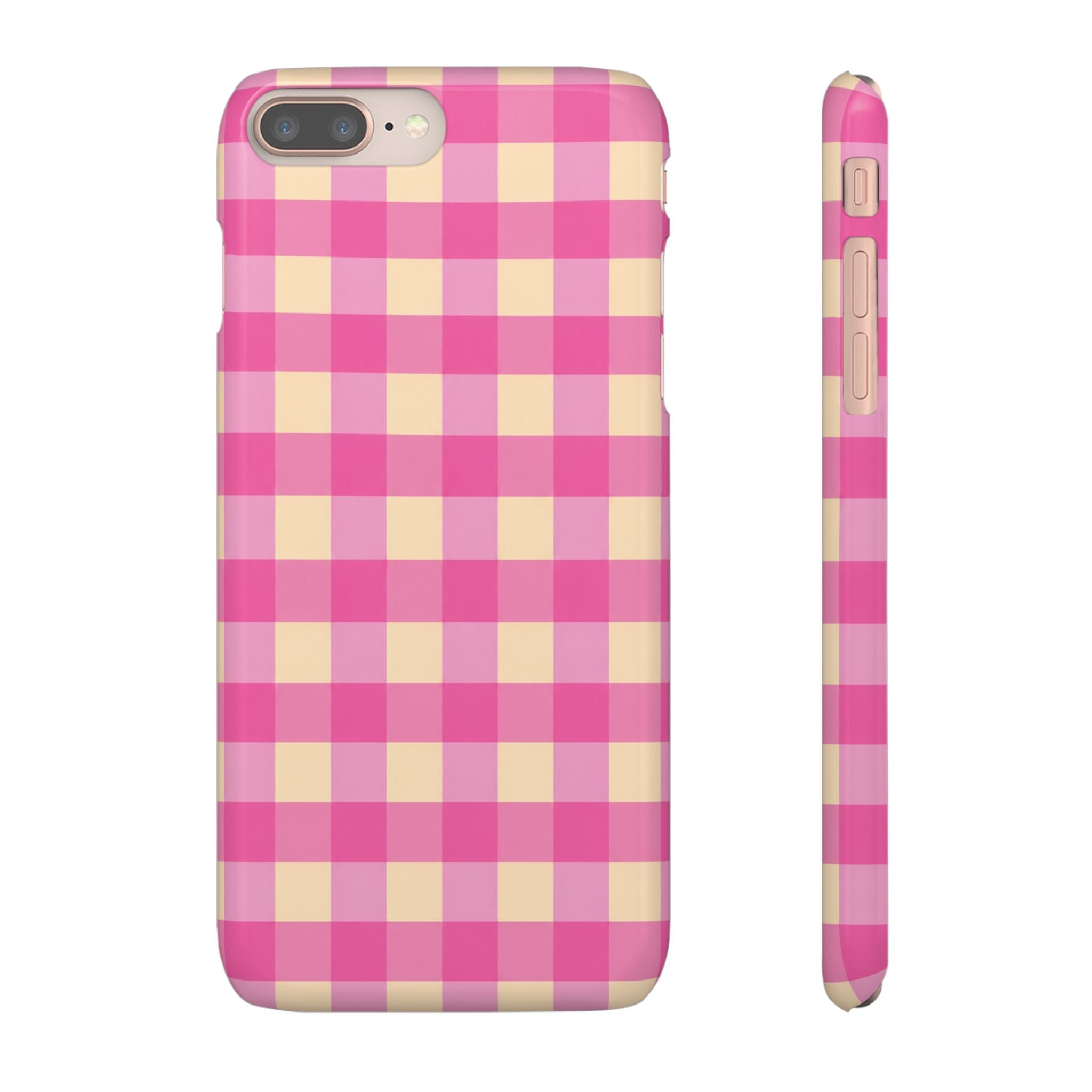 Pink Gingham Phone Case