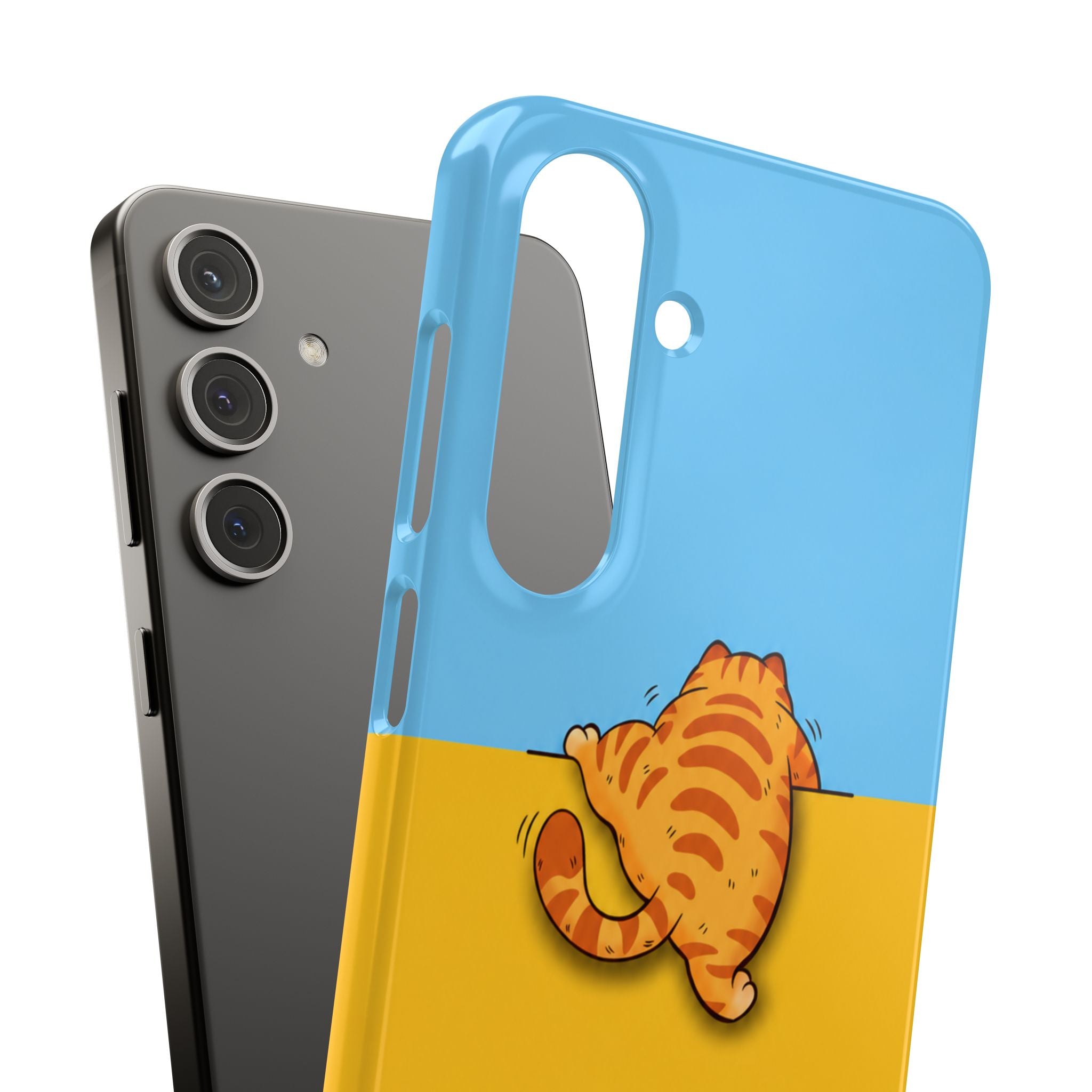 Peekaboo Orange Cat Phone Case