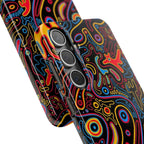 Neon Maze Phone Case