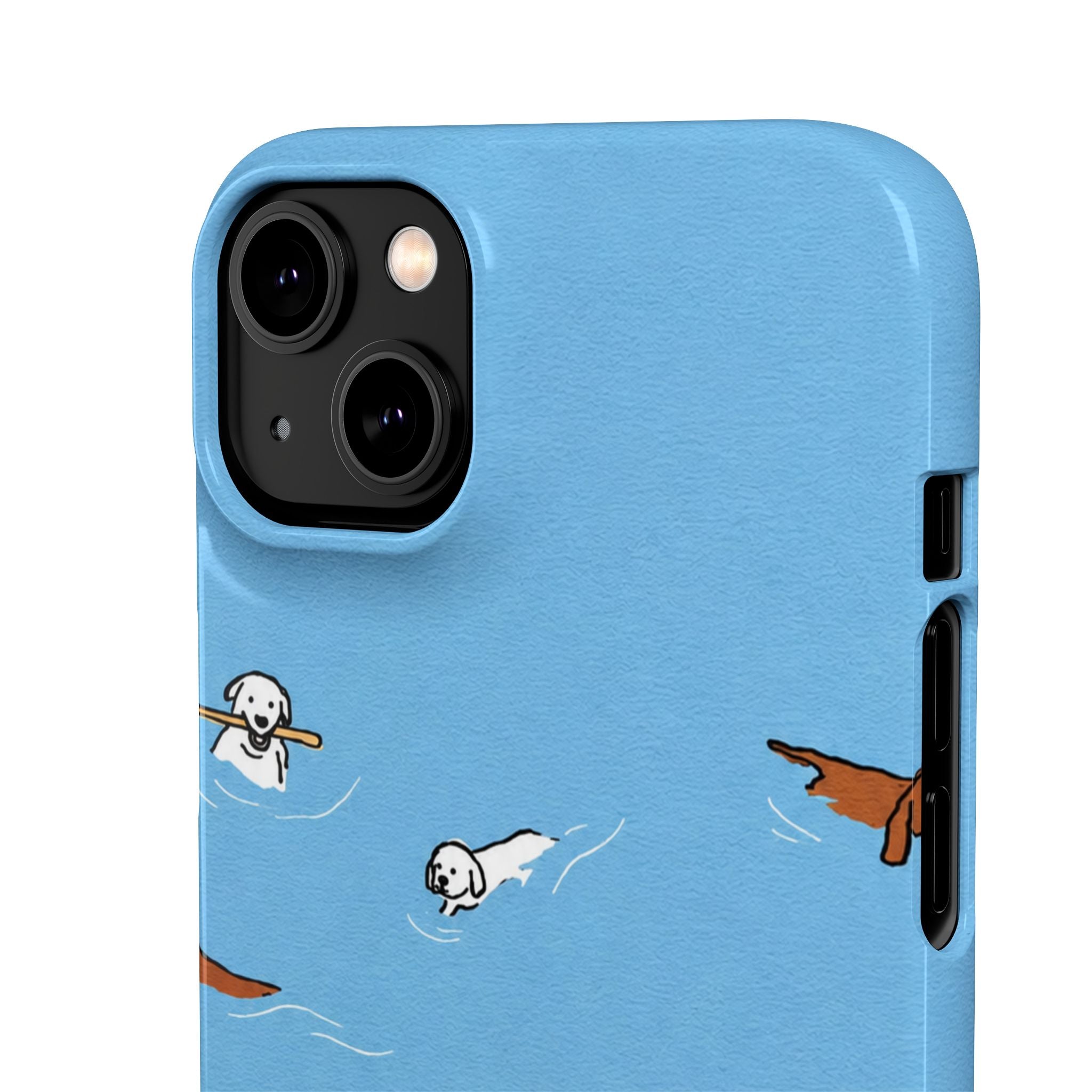 Swimming Dogs Phone Case