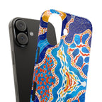 Abstract Blue Pattern Phone Case