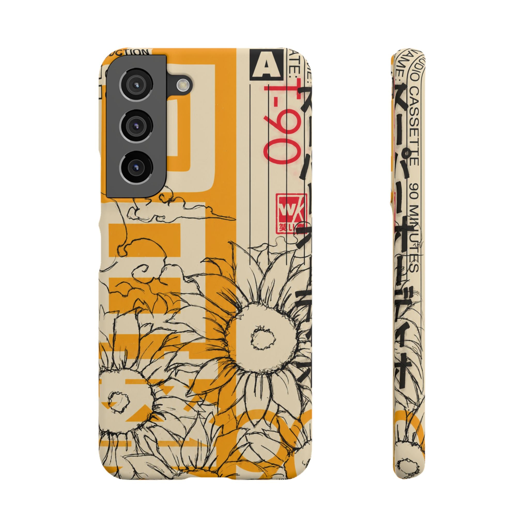 Retro Cassette Floral Phone Case