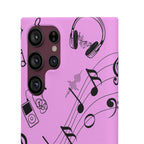 Pink Music Notes Phone Case