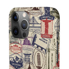 Vintage Travel Stamps Phone Case