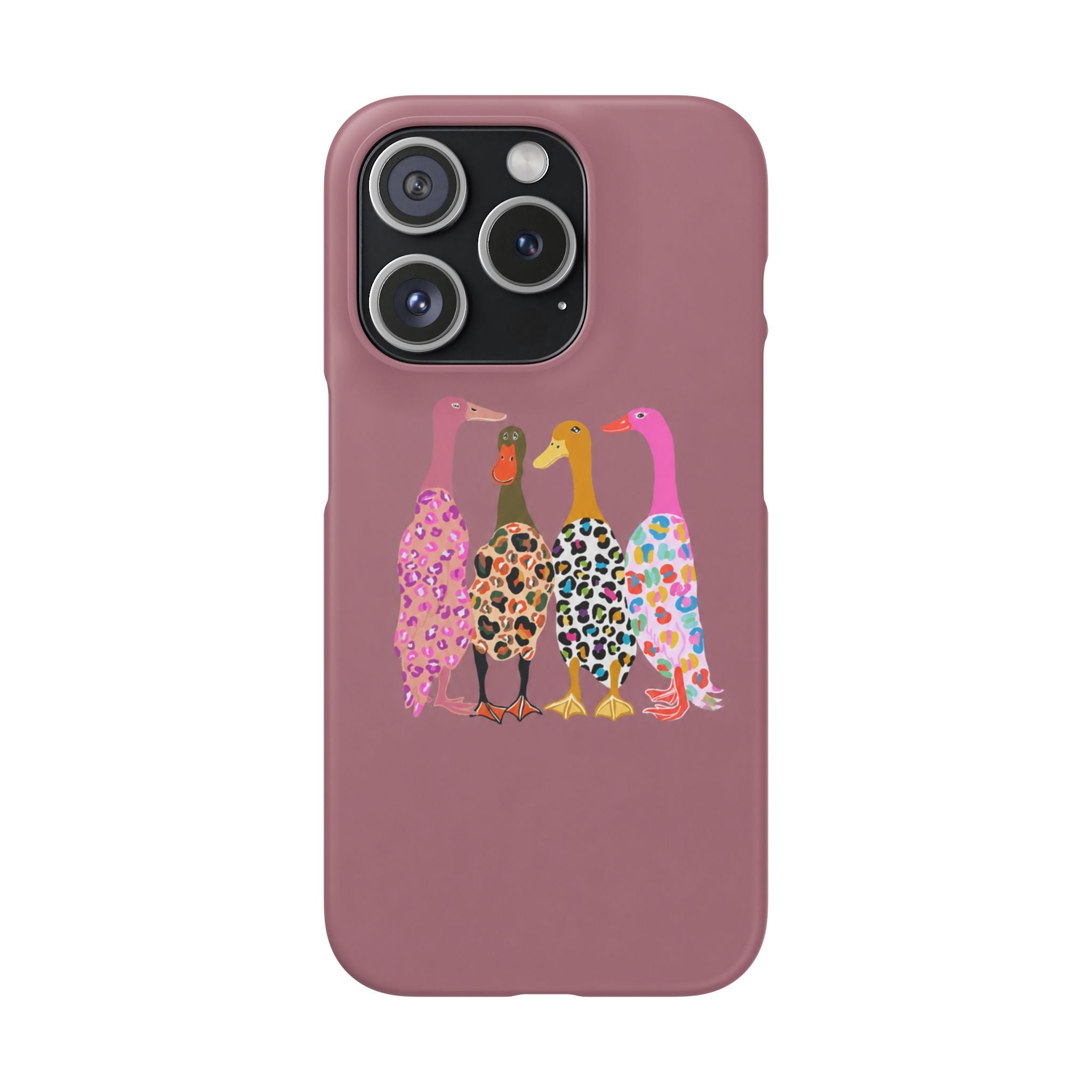 Colorful Leopard Ducks Phone Case