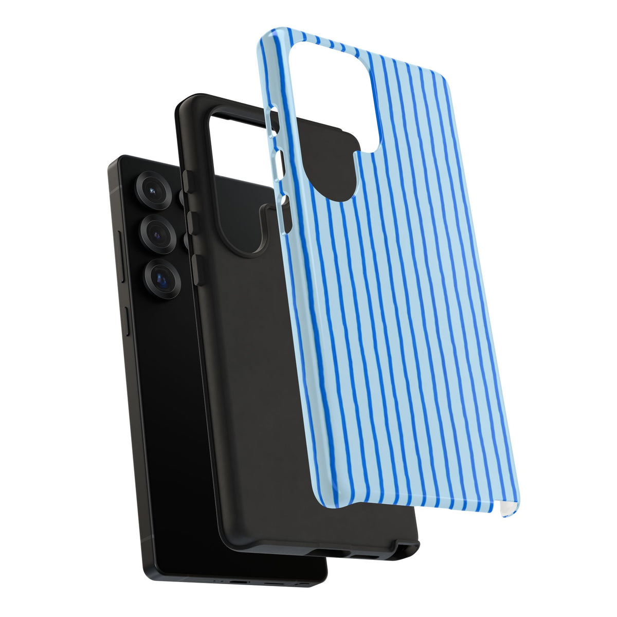 Blue Wavy Lines Phone Case