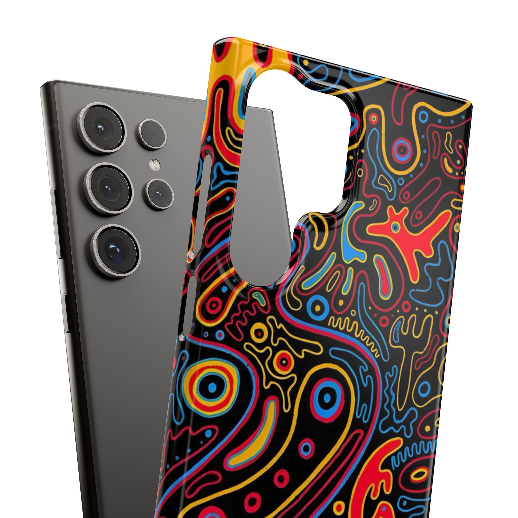 Neon Maze Phone Case