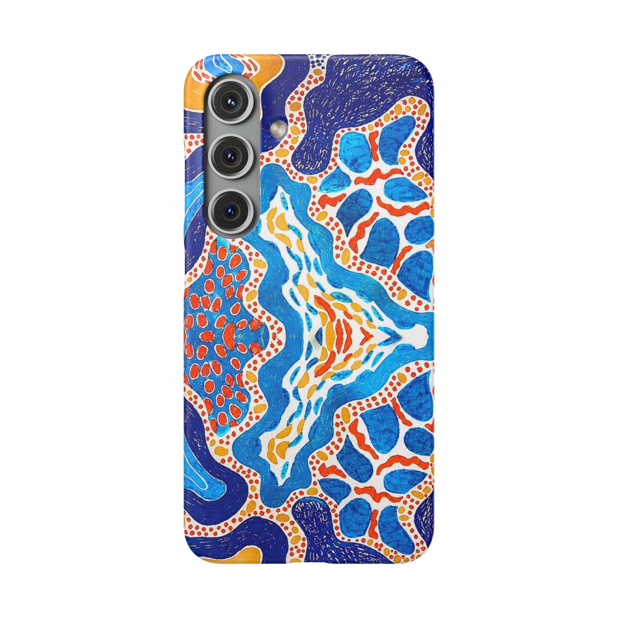 Abstract Blue Pattern Phone Case