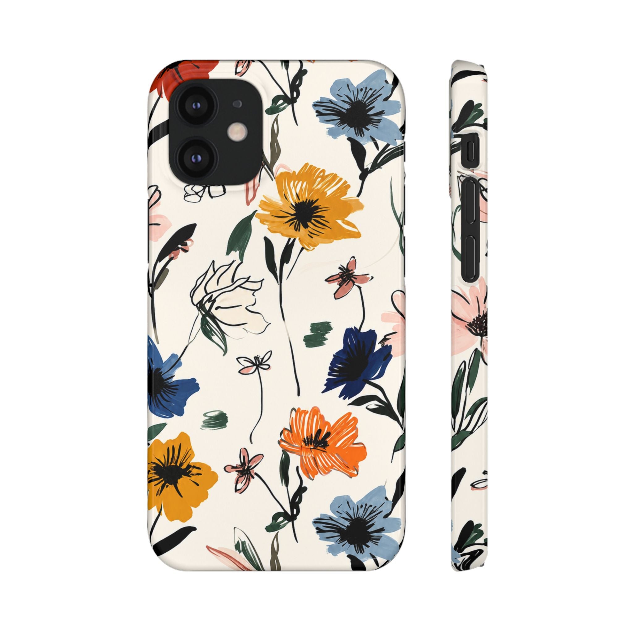 Wildflower Sketch Phone Case