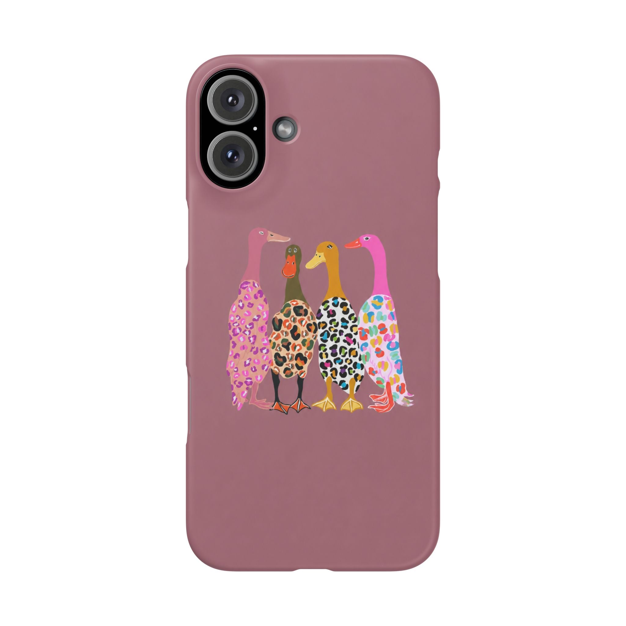 Colorful Leopard Ducks Phone Case
