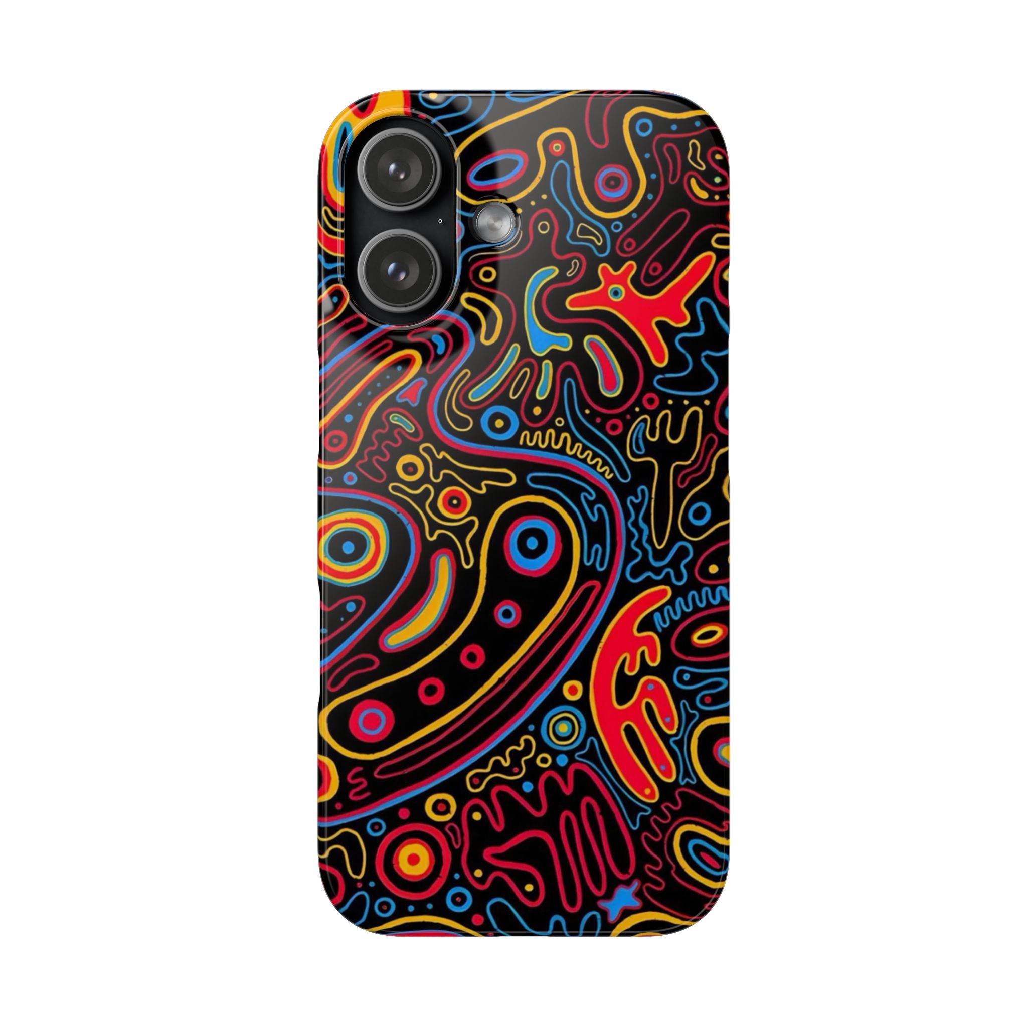 Neon Maze Phone Case