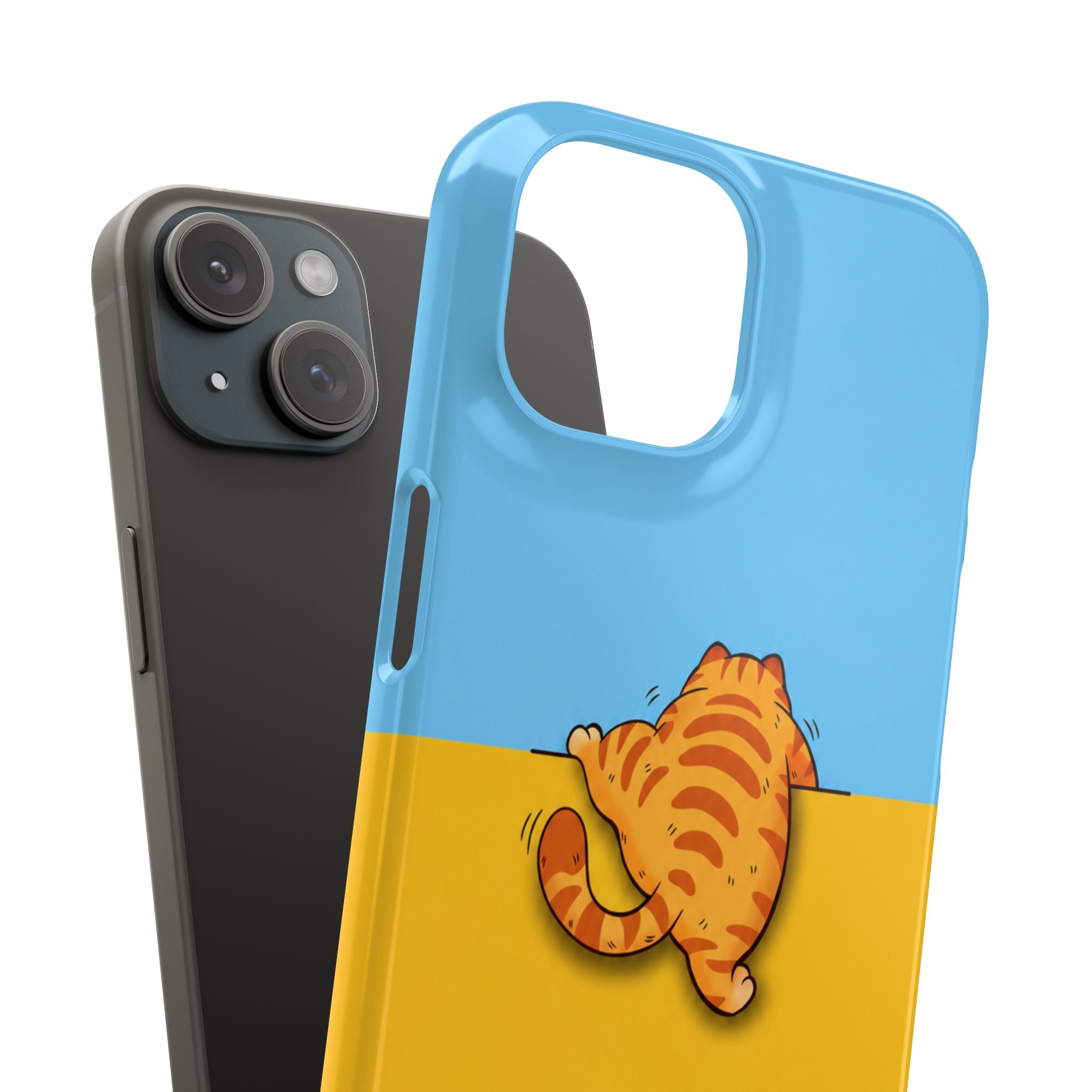 Peekaboo Orange Cat Phone Case