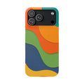 Colorful Abstract Waves Phone Case