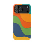 Colorful Abstract Waves Phone Case