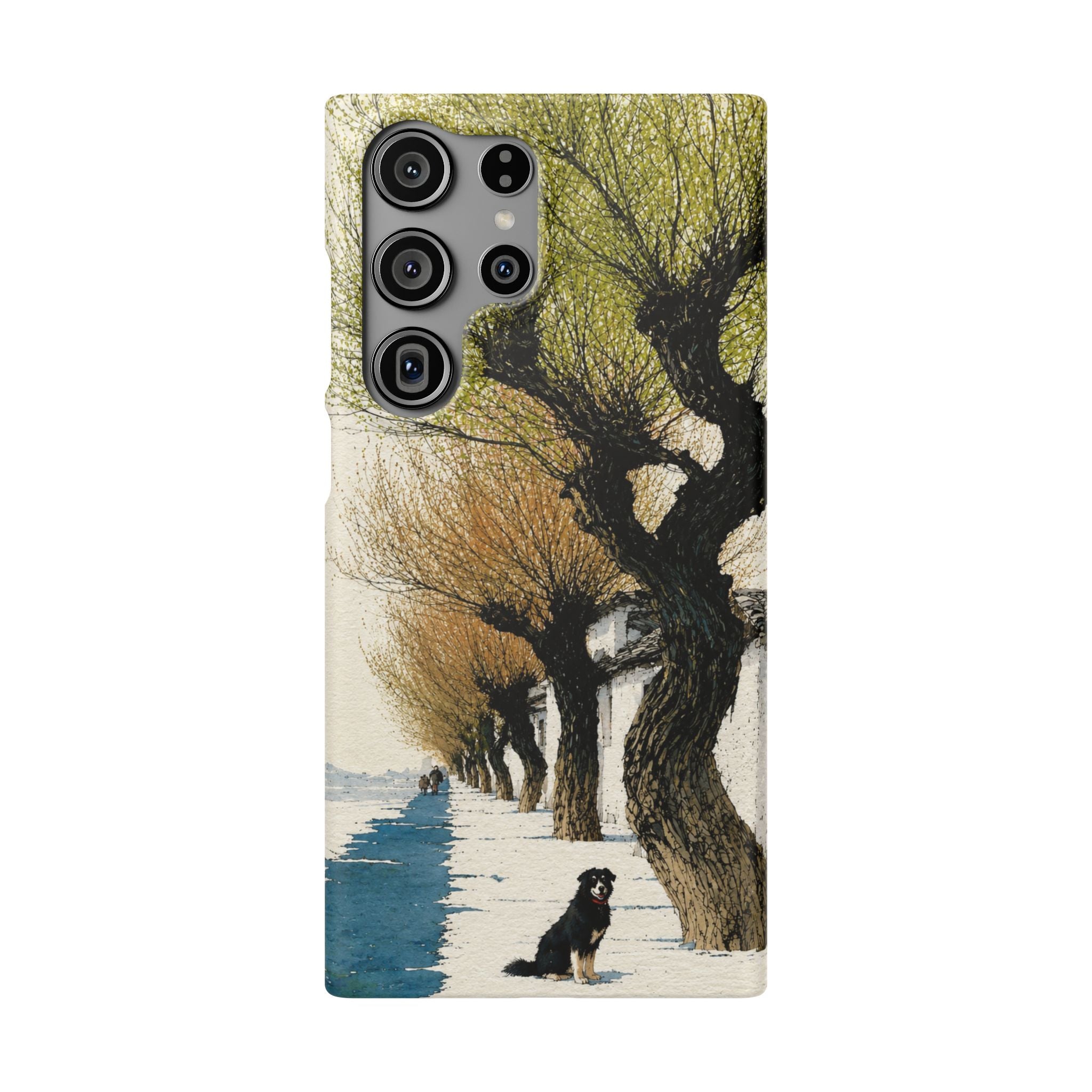 Serene Willow Landscape Phone Case