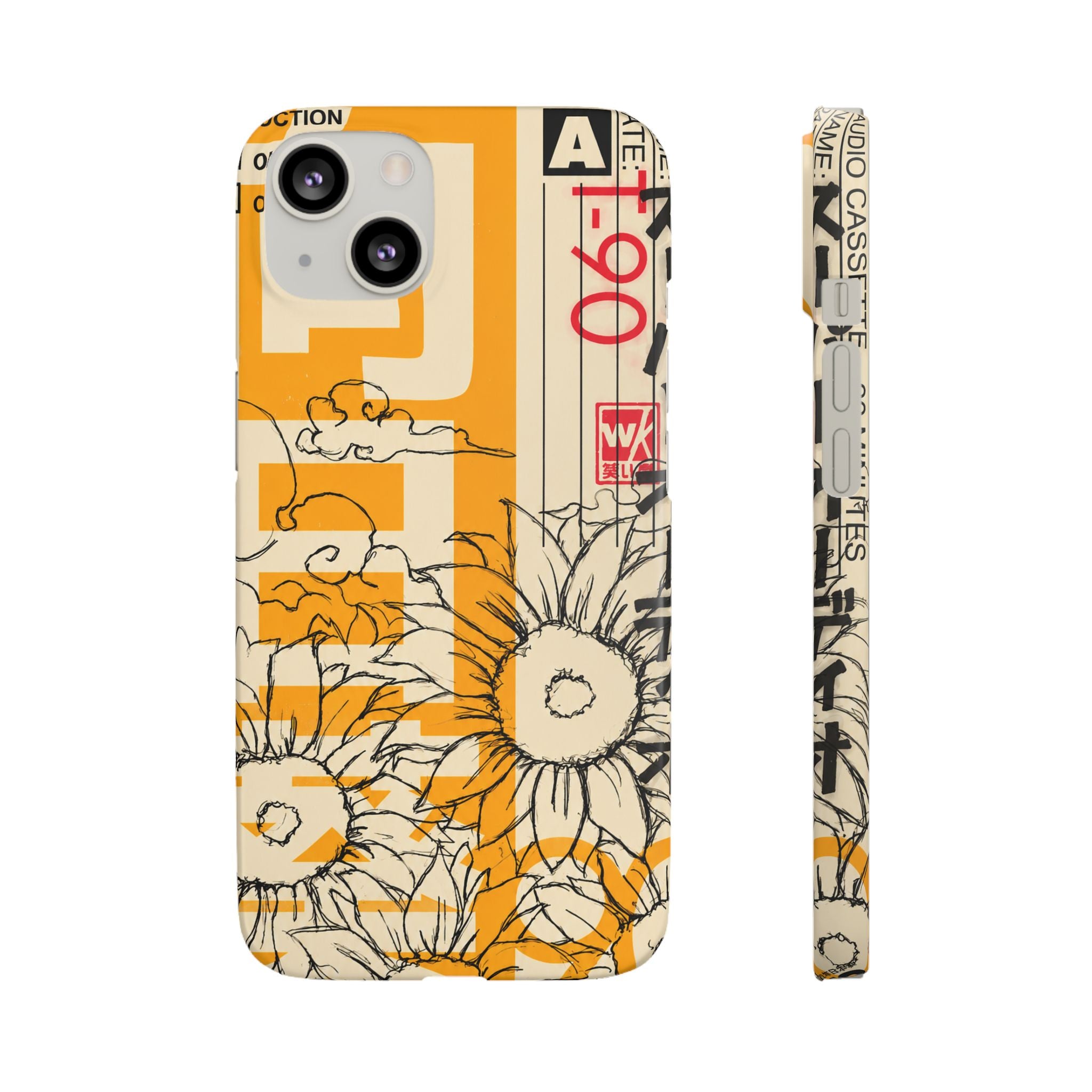 Retro Cassette Floral Phone Case