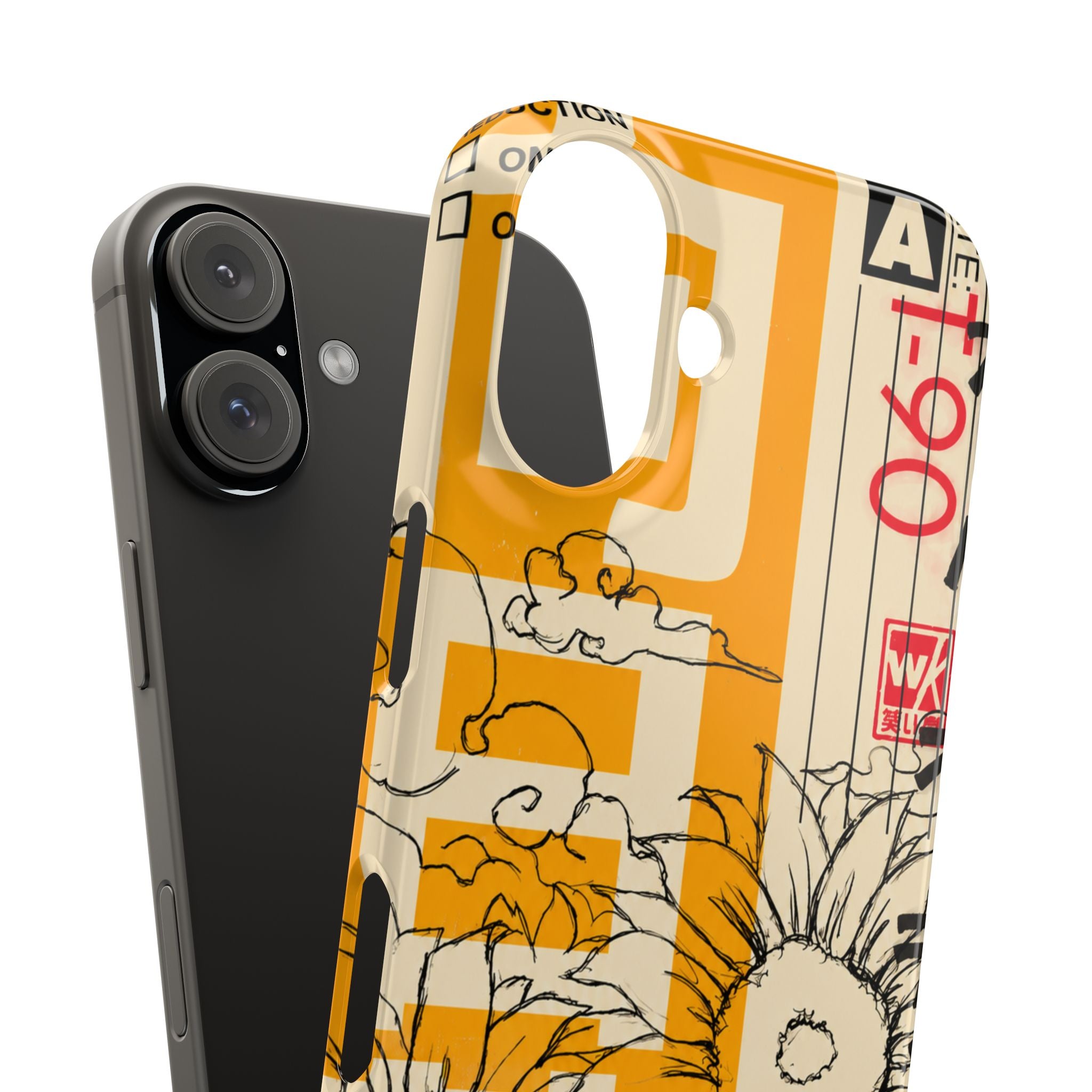 Retro Cassette Floral Phone Case